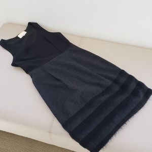 Anthropologie Black and Gray Dress